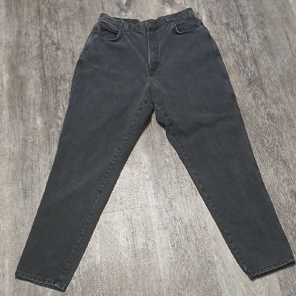 Women's Vintage Black Jeans, By Chic Sz 18 Tall, Not Stretchy Pre-owned $29 - Picture 1 of 9